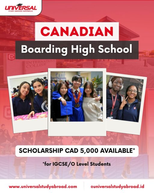 Study High School in Canada, the elite pathway to get into world’s TOP universities! 🎓

Kenapa SMP & SMA di Columbia International College (CIC), Canada? 
✅ Waktu belajar lebih cepat (Fast-track utk students dengan IGCSE / O Level)
✅ Total Care Education System, termasuk character development
✅ Multicultural environment - survival skill utk university studies

Yuk ikutan Info Session @universalstudyabroad.id tentang Columbia International College (CIC), bisa tanya-tanya langsung ke Our Director, Om @suwitouniversal, GRATIS 👇

📅 Sabtu, 18 April 2026
⏰ 13.00 WIB
📍 Brew and Else, PIK

RSVP: 0851-0000-8150 atau DM @universalstudyabroad.id

See you, Parents & Students!

#studyabroad #studyincanada #boardingschool #highschool #columbiainternationalcollege